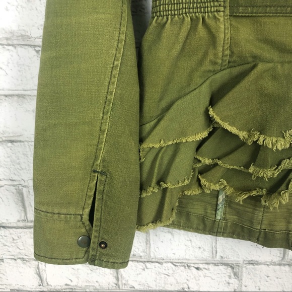 SOLD 💛 ANTHROPOLOGIE Hei Hei Ruffle Anorak Jacket - Picture 7 of 8